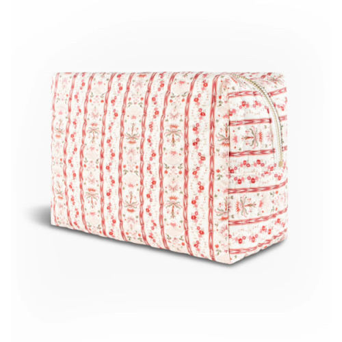 Quilted Pouch - Pink Emma Stripe – Hill House Home