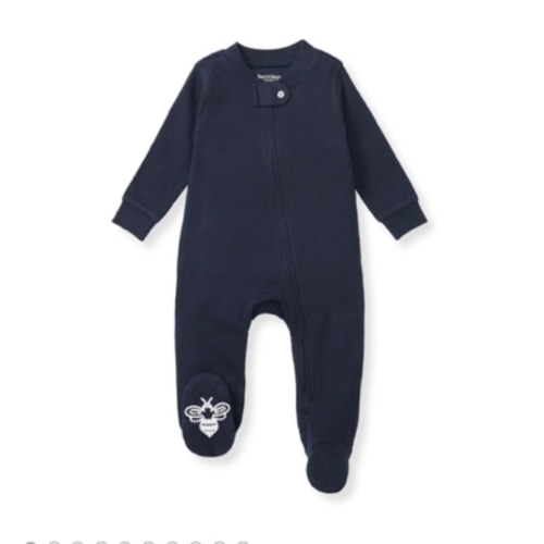 Solid Rib Organic Cotton Sleep And Play Pajamas