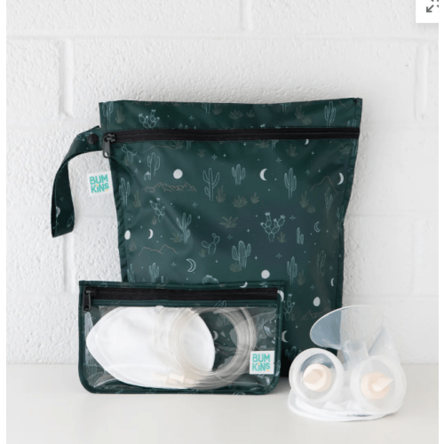 Starry Cactus Clear Travel Bag 3 Pack, TSA-Friendly | Bumkins