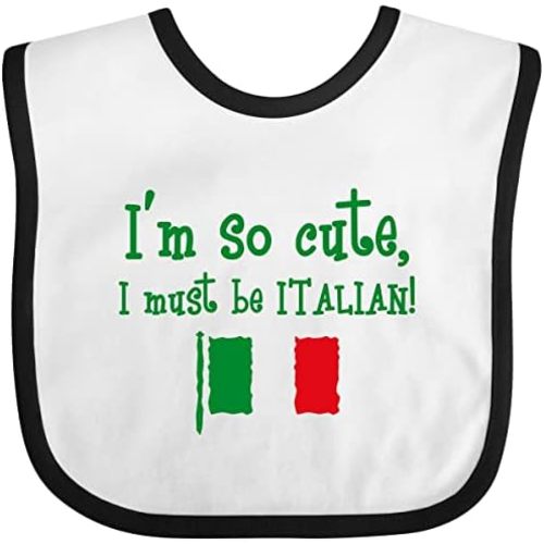 inktastic So Cute Italian Baby Bib
