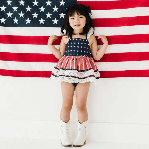 USA Tiered Ruffle Dress
