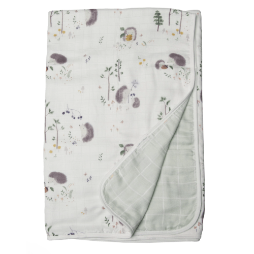Muslin Quilt - Hedgehog