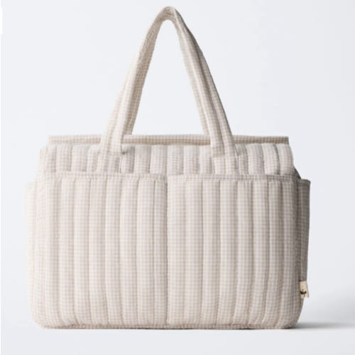 GINGHAM MATERNITY BAG