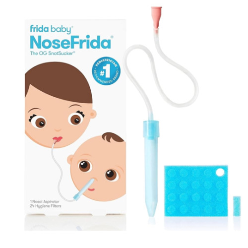 Frida Baby - Aspirador nasal para bebé con 20 filtros higiénicos extra para el NoseFrida de Frida Baby