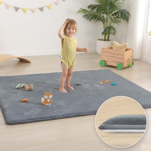 HulooSleep® Narrow-edge Baby Play Mat (Gery)