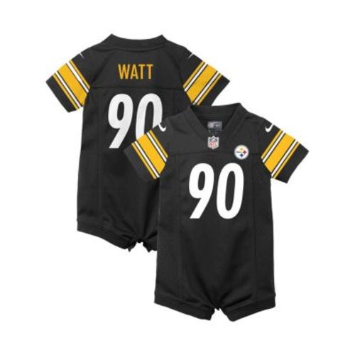 Infant T.J. Watt Black Pittsburgh Steelers Game Romper Jersey