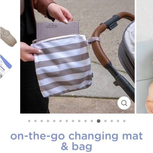 on-the-go changing mat & bag