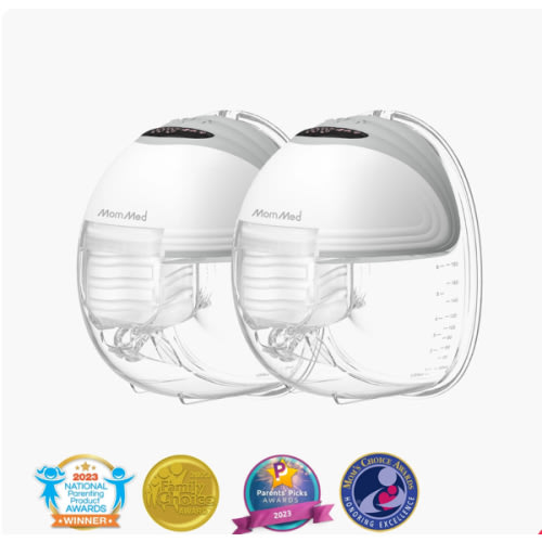 S21 Double Wearable Breast Pump-Aurora Pink