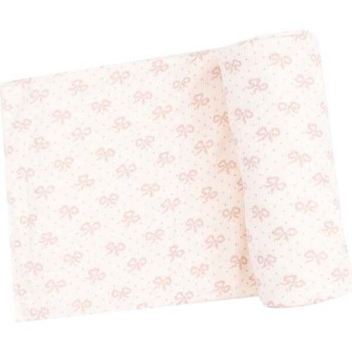 Swaddle Blanket, Vintage Mini Bows - Angel Dear | Maisonette