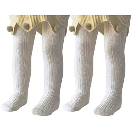 Zando Baby Girls Tights Soft Cotton Infant Seamless Leggings Toddler Solid Knit Socks Warm Newborn Pants Stockings