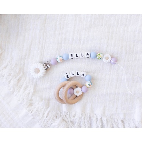 Pacifier Clip Personalized Gift For Baby Girl Newborn Essentials, Newborn Gifts for Baby, Baby Shower Gift for Baby Girl