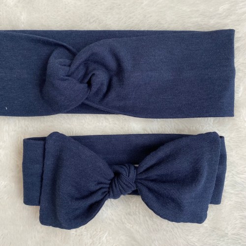 Navy Mommy + Me Headbands