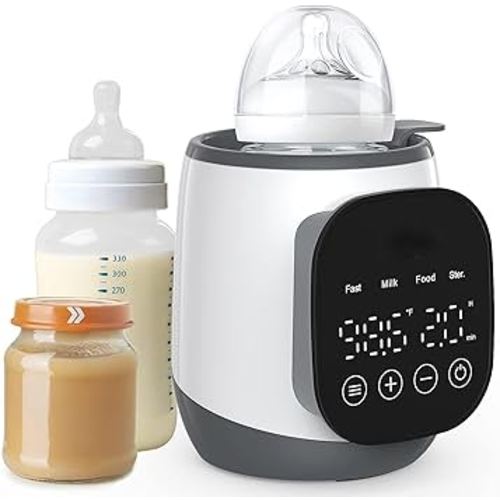 Baby Bottle Warmer 2-6 Minutes Quick Heating, 7-in-1 Baby Bottle Warmer for Breast-Milk and Formula Milk Powder, Rapid Heating Disinfection Thawing and Other Functions, 24 Fours Constant Temperature