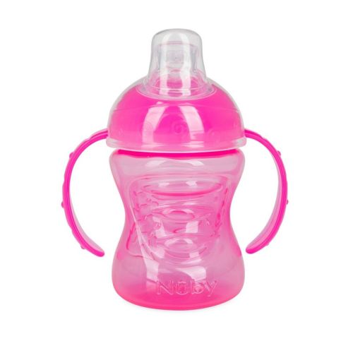 Nuby No Spill Super Spout Trainer Cup - Bright Blue - 8oz