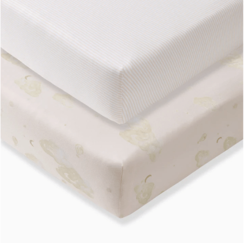 Good Night Sky Organic Cotton Crib Sheets Ranunculus