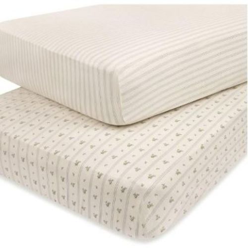 Ely's & Co. Baby Fitted Crib Sheet 100% Combed Jersey Cotton for Baby Boy 2 Pack