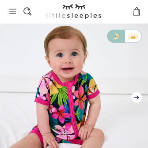 Jungle Blooms Shorty Zippy | Little Sleepies