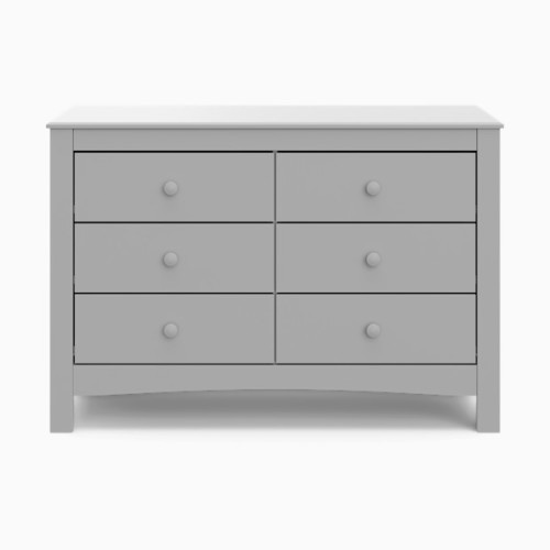 Noah 6 Drawer Double Dresser - Pebble Gray