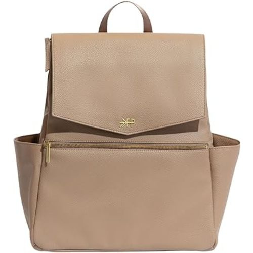 Freshly Picked Classic II Diaper Bag Backpack, Wipeable Vegan Leather Diaper Bag With Changing Pad, Convertible (Fig V2)