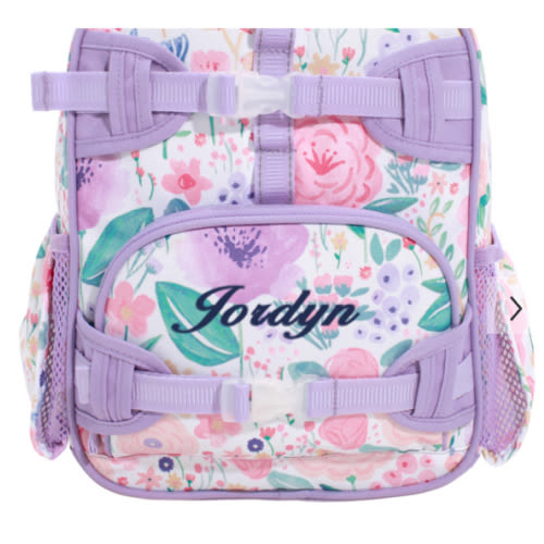 Mackenzie Lavender Floral Blooms Backpacks | Pottery Barn Kids
