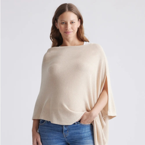 Lightweight Cotton Cashmere Nursing Shawl