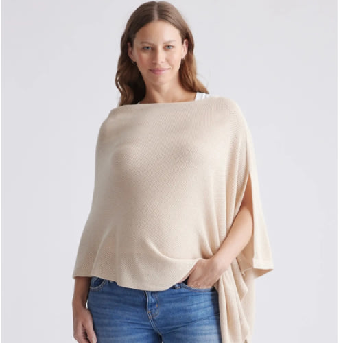 Lightweight Cotton Cashmere Nursing Shawl