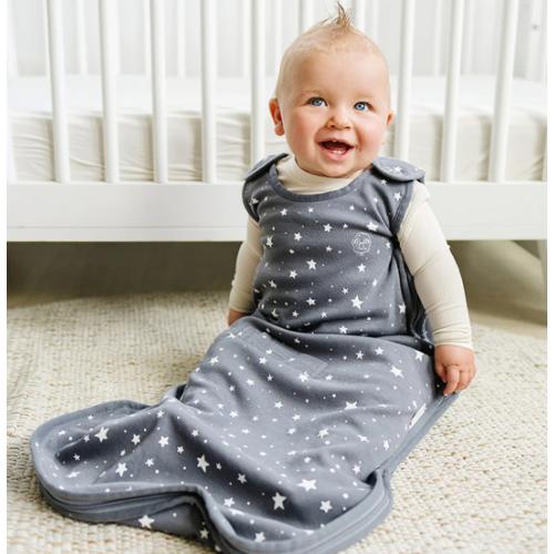 4 Season® Ultimate Baby Sleep Bag, Merino Wool & Organic Cotton, Star Gray