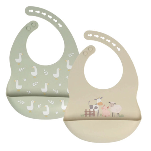 Silicone Baby Bibs | 2 Pack – Baby Bertie