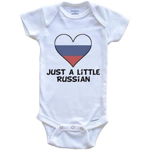 Just A Little Russian Baby Bodysuit - Cute Russia Flag