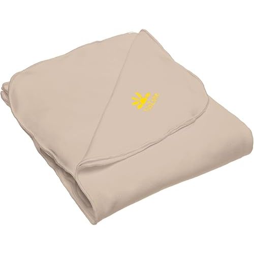 Nozone Baby Blanket, Sun Protective, Soft Rayon from Bamboo, UPF 50+ in Biscotti Beige