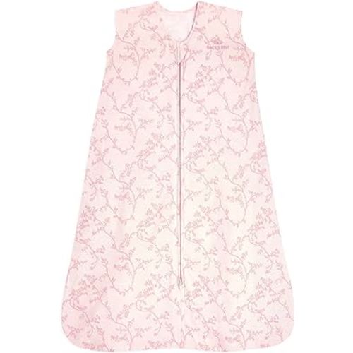 HALO Sleepsack, 100% Cotton Wearable Blanket, Swaddle Transition Sleeping Bag, TOG 0.5, Pink Toile, Medium, 6-12 Months