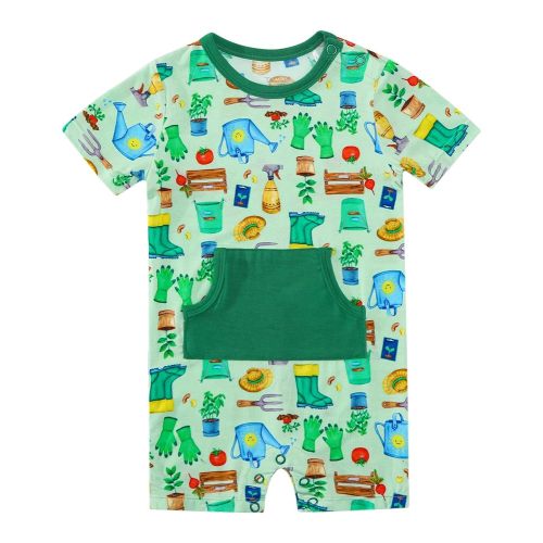 Baby Boy Romper Toddler Boys Short Sleeve Shorts Soft Jumpsuit Outfit Viscose Made from Bamboo