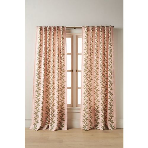 Calista Screen-Printed Floral Curtain