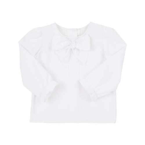 Beatrice Bow Blouse & Onesie - Worth Avenue White