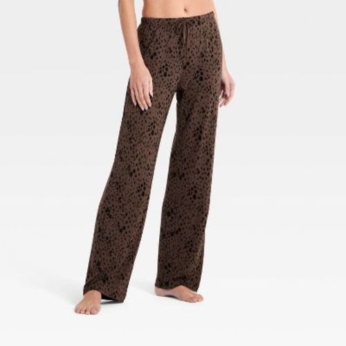 Women's Cloud Knit Pajama Pants - Auden™ Light Brown M Tall