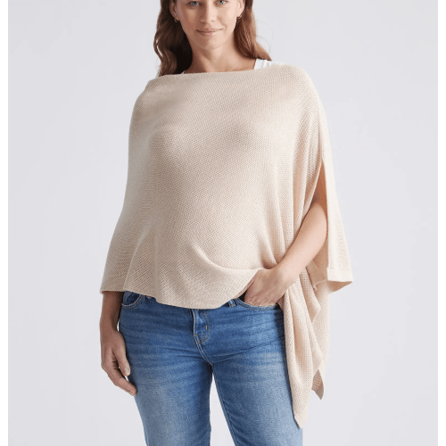 Lightweight Cotton Cashmere Nursing Shawl