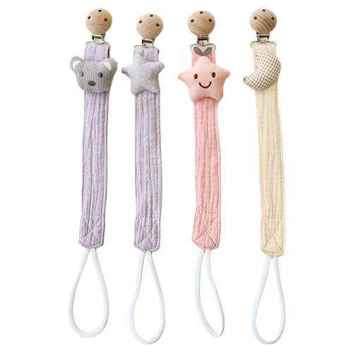 XIRQI 4Pcs Pacifier Clip,Universal Design Fits Various Pacifiers & Teething Rings Pacifier Holder,Easy to Clean and Washable Binky Clips