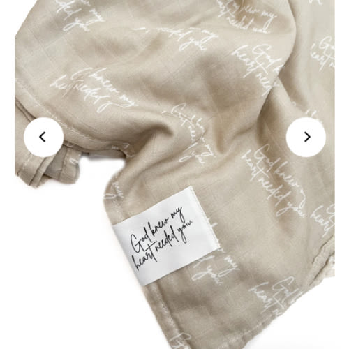 God Knew My Heart Needed You Swaddle Blanket – OUR HOUSE ABOVE