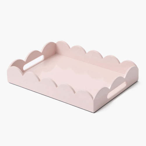 Small Soft Pink Lacquer Tray