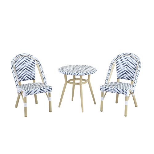 Furniture of America Aluminum 3-piece Kid's Patio Outdoor Table and Chair Set