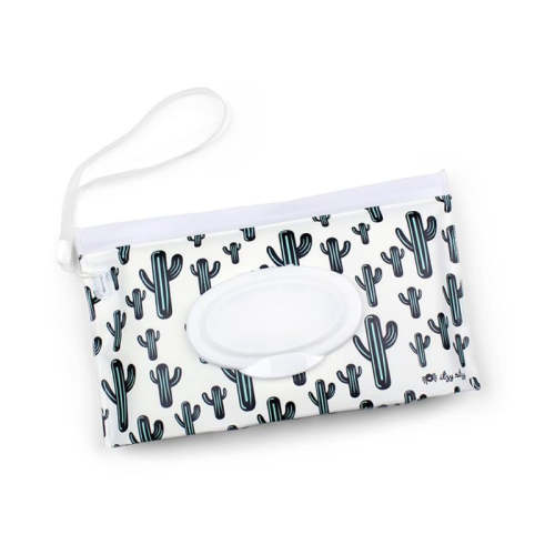 Take & Travel Pouch™ Reusable Wipes Case - Cactus Crew