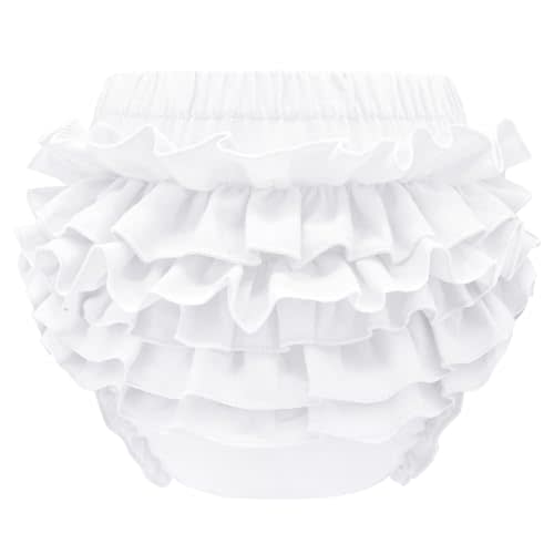 Olreco Baby Bloomers Diaper Covers for Girls Ruffle Bloomers for Toddler Girls Diaper Cover Baby Girl Shorts Infant Underwear