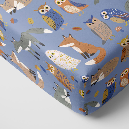 Twilight Pals Fitted Crib Sheet | Little Sleepies