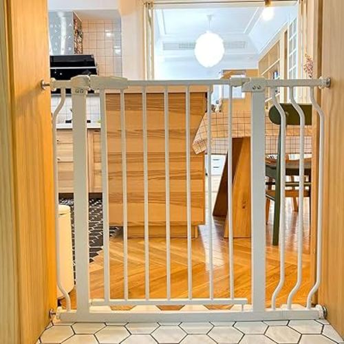 BalanceFrom Easy Walk-Thru Safety Gate for Doorways and Stairways with Auto-Close/Hold-Open Features, Multiple Sizes and Colors