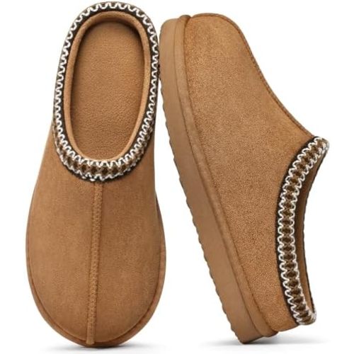 Litfun Memory Foam Slippers for Women Men Cozy Warm House Shoes Indoor and Outdoor