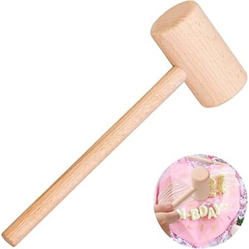 ZAUGONTW Wooden Crab Mallet for Chocolate, Mini Wooden Hammer Multi-Purpose for Kids Toys Crab Lobster Mallets,1Pcs