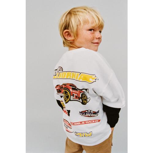 HOT WHEELS™ MATTEL T-SHIRT - Oyster-white | ZARA United States