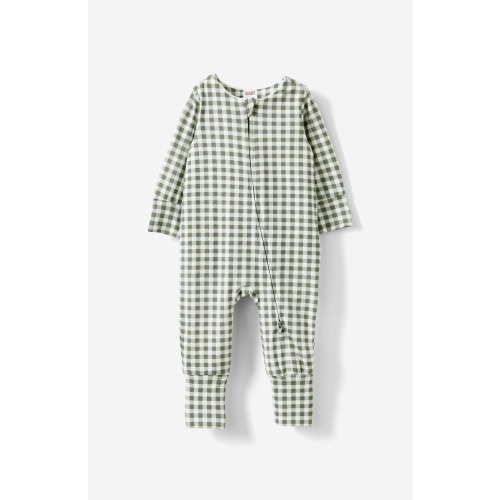 The Billie Long Sleeve Zip Romper