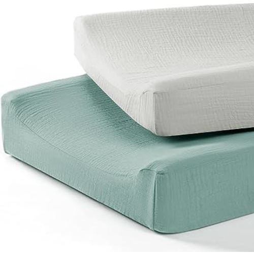 Baby Changing Pad Cover: Muslin Diaper Changing Table Pad Cover - Changing Pad Sheets for Girls Boys