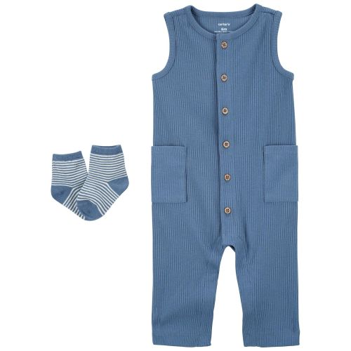 Baby 2-Piece Jumpsuit & Socks Set